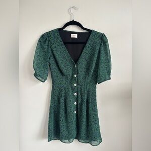 Wilfred Green Floral Midi Dress